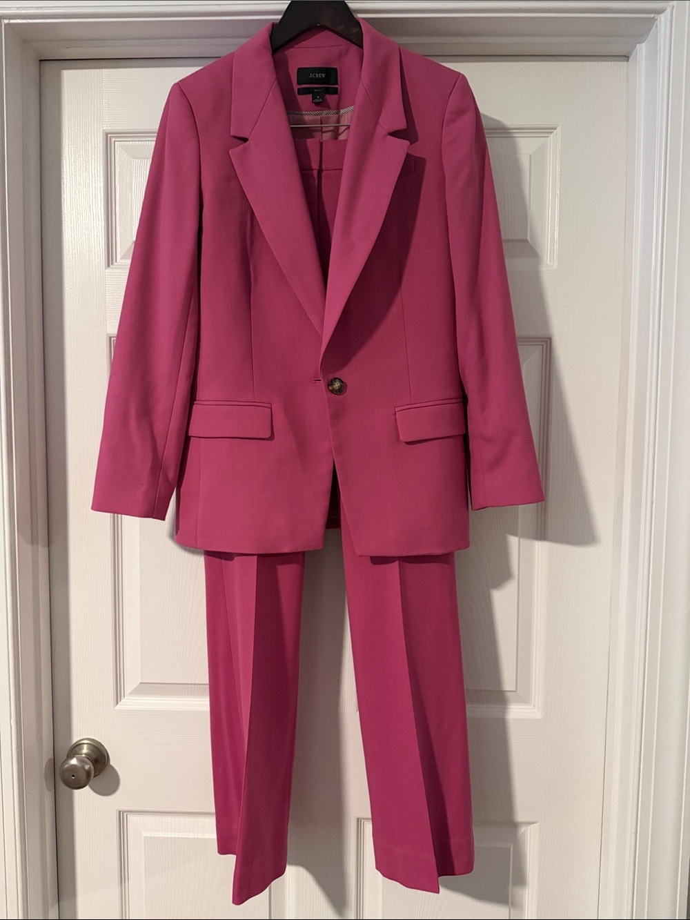 {J. Crew} Pink Women's Tailored Blazer & Trouser Suit